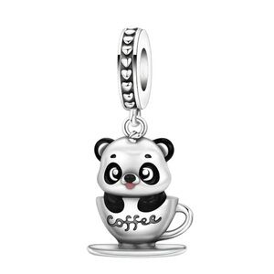 Panda in Coffee Cup Charm